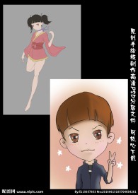 手绘动漫人物（双图）