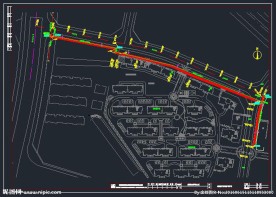 袁河御景燃气-道路变更竣工图