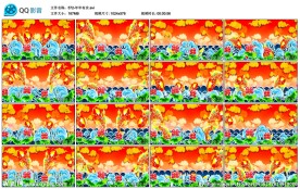 中国风年年有余鲤鱼新年喜庆背景