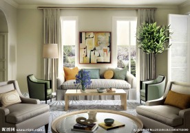 欧式简约客厅