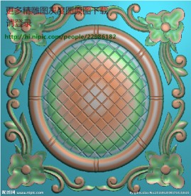 洋花  灰度图 精雕图