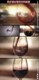 高脚杯倒酒实拍高清视频素材