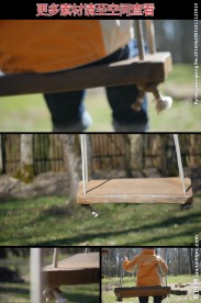 小孩荡秋千高清实拍视频素材