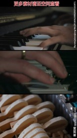 弹钢琴手指特写实拍视频素材