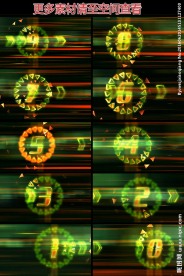 速度感LED十秒倒计时高清动态