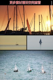 帆船港湾海上帆船高清实拍视频