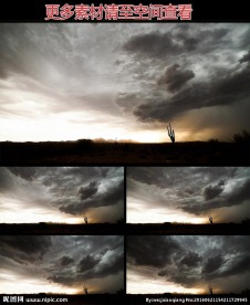 翻滚的暴雨云高清实拍视频素材