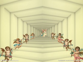 3D天使背景墙