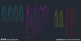 cad 衣服图块