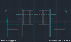 家具 6人餐桌 6人餐椅 桌子