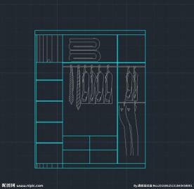 板式衣柜 设计CAD
