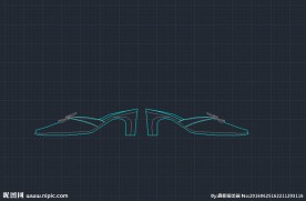 高跟鞋 CAD