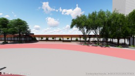 廉洁文化特色主题长廊景观效果图