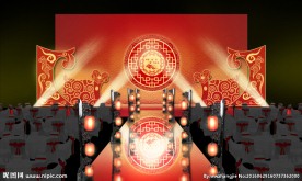 中式婚礼效果图