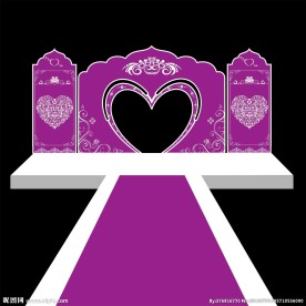 婚礼三幅KT板背景