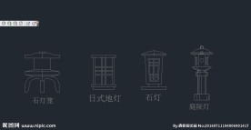 庭院灯 cad