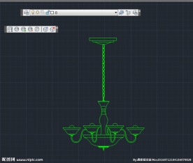 吊灯 cad