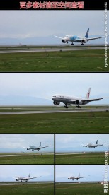 南航国航多组飞机机场降落视频