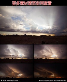 日落云霞风光高清实拍视频素材