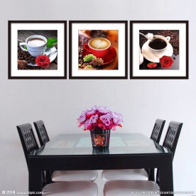 餐厅无框画图片