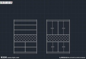 酒柜cad内部图