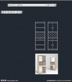 酒柜图片 cad