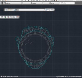 卫生间镜子  cad