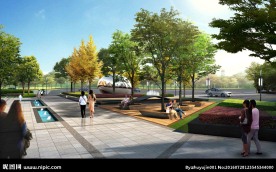 湿地公园地产高清psd分层