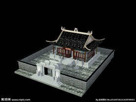 庙宇外观3d模型