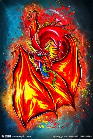 龙装饰画分层