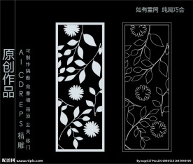 镂空雕花 移门图案  隔断图案