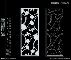 镂空雕花 移门图案  隔断图案