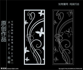 镂空雕花 移门图案  隔断图案