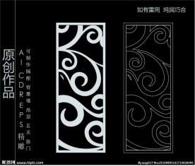 镂空雕花 移门图案  隔断图案