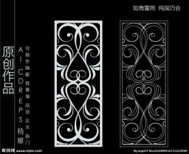 镂空雕花 移门图案  隔断图案