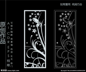 镂空雕花 移门图案  隔断图案