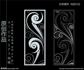 镂空雕花 移门图案  隔断图案