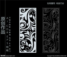 镂空雕花 移门图案  隔断图案