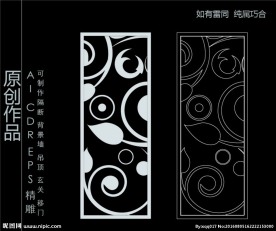 镂空雕花 移门图案  隔断图案