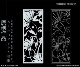 镂空雕花 移门图案  隔断图案