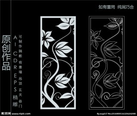 镂空雕花 移门图案  隔断图案