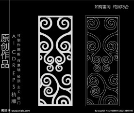 镂空雕花 移门图案  隔断图案