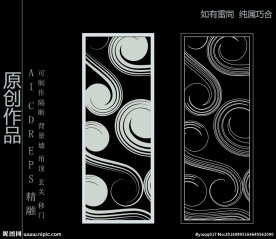 镂空雕花 移门图案  隔断图案