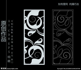 镂空雕花 移门图案