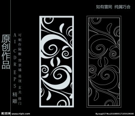 镂空雕花 移门图案