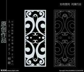 镂空雕花 移门图案