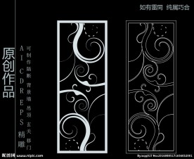 镂空雕花 移门图案