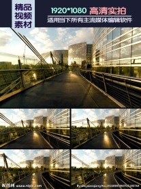 商业写字楼玻璃外立面走廊