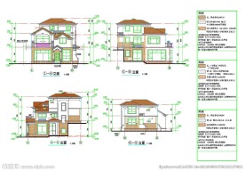 西式别墅设计CAD图纸