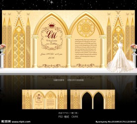 香槟色巴洛克婚礼